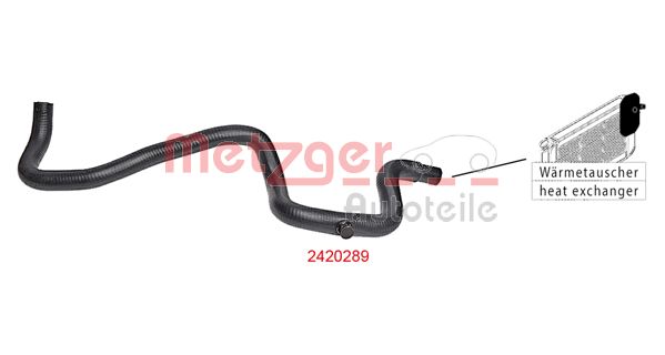 METZGER 2420289 Kühlerschlauch